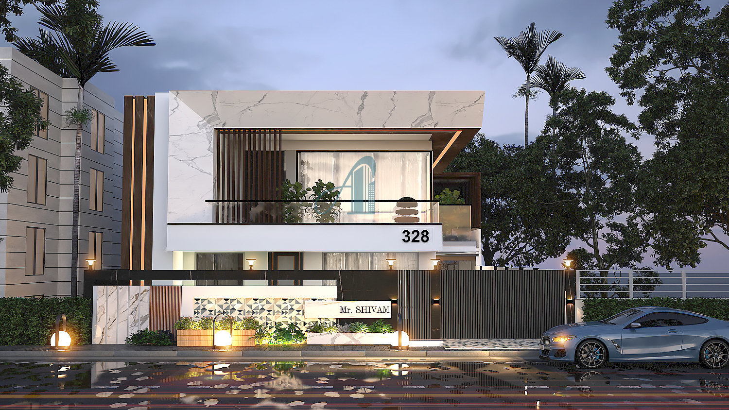 Modern home design in Aligarh